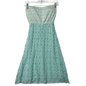 New with tags Y2k Vanity mint small Strapless Dress